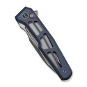 Nóż WE Knife Dressytak M390 Blue Titanium Button Lock