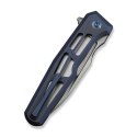 Nóż WE Knife Dressytak M390 Blue Titanium Button Lock