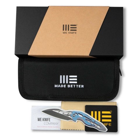 Nóż WE Knife Evoke CPM 20V Blue Titanium Frame Lock