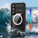Etui na Samsung S26 wodoodporne Shellbox Mars z metalowym ringiem czarne