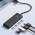 Hub USB Orico PAPW4A-C3 4-portowy 4x USB-A 3.0 0,15 m - czarny