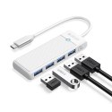 Hub USB Orico PAPW4A-C3 4-portowy 4x USB-A 3.0 0,5 m - biały