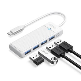 Hub USB Orico PAPW4A-C3 4-portowy 4x USB-A 3.0 0,5 m - biały