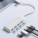 Hub USB Orico PAPW4A-C3 4-portowy 4x USB-A 3.0 0,5 m - biały