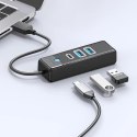 Hub USB Orico PWC2U-U3 3-portowy 2x USB-A 3.0 1x USB-C 3.0 0,5 m - czarny