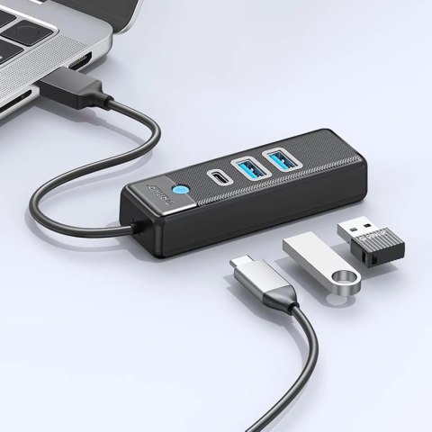 Hub USB Orico PWC2U-U3 3-portowy 2x USB-A 3.0 1x USB-C 3.0 0,5 m - czarny