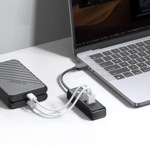 Hub USB Orico PWC2U-U3 3-portowy 2x USB-A 3.0 1x USB-C 3.0 0,5 m - czarny