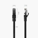 Kabel sieciowy Ethernet Orico PUG-C6 CAT6 1000Mbps RJ45 internetowy LAN okrągły 40 m - czarny