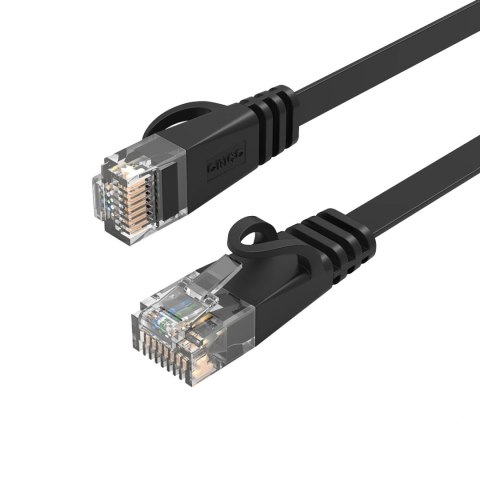Kabel sieciowy Ethernet Orico PUG-C7B CAT7 10Gbps RJ45 internetowy LAN płaski 15 m - czarny