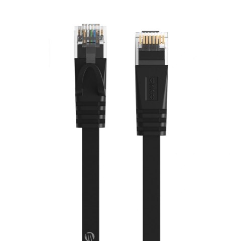 Kabel sieciowy Ethernet Orico PUG-C7B CAT7 10Gbps RJ45 internetowy LAN płaski 15 m - czarny