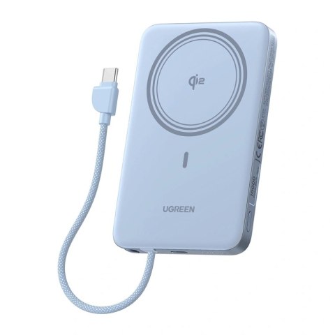 Powerbank UGREEN PB570 10000mAh 30W magnetyczny (niebieski)