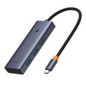 Stacja dokująca Baseus UltraJoy Series 5-Port USB-C do HDMI4K@30Hz + 3xUSB 3.0 + PD (szary)