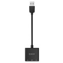 Zewnętrzna karta dźwiękowa Orico SKT3 USB-A - czarna