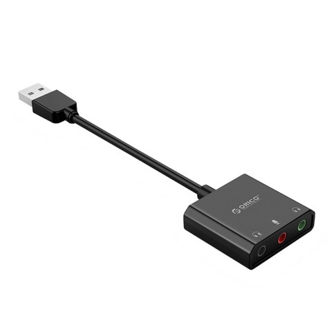 Zewnętrzna karta dźwiękowa Orico SKT3 USB-A - czarna