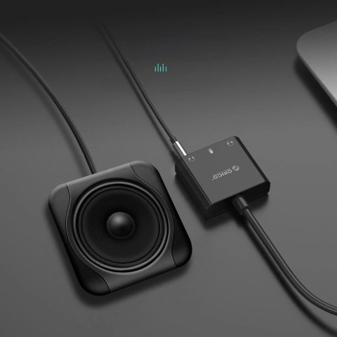 Zewnętrzna karta dźwiękowa Orico SKT3 USB-A - czarna