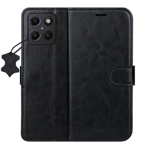 Etui skórzane Smart Luxe do Motorola Moto G15 / G15 Power / G17 / G17 Power czarne