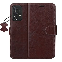 Etui skórzane Smart Luxe do Samsung Galaxy A52 4G / A52 5G / A52S 5G brązowe