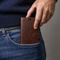 Etui skórzane Smart Luxe do iPhone 16 6,1" brązowe