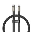 Kabel płaski USB C do USB C VEGER PD 5A 240W 1,5 m CC2-MTB czarny
