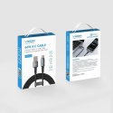 Kabel z diodą LED USB A do USB C VEGER PD 3A 66W 1,2 m AC1-ZSD czarny