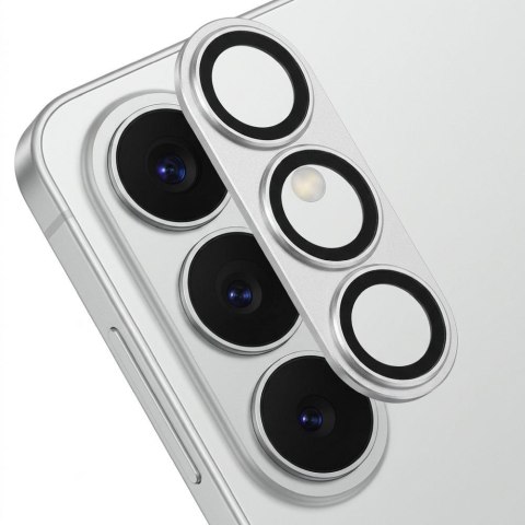 Szkło hartowane na aparat do Samsung S26 AR+AF Full Metal srebrne