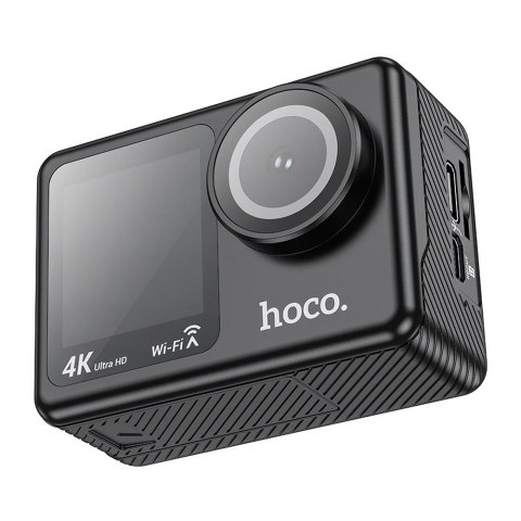 Kamera sportowa Hoco z dwoma wyświetlaczami 1,3" + 2" 4K/30fps DV101 czarna