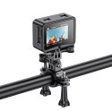 Kamera sportowa Hoco z dwoma wyświetlaczami 1,3" + 2" 4K/30fps DV101 czarna