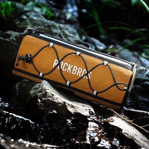 Torba na kierownicę 1,5L Rockbros TL002 ROAD TO SKY wodoodporna - pomarańczowa