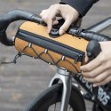 Torba na kierownicę 1,5L Rockbros TL002 ROAD TO SKY wodoodporna - pomarańczowa