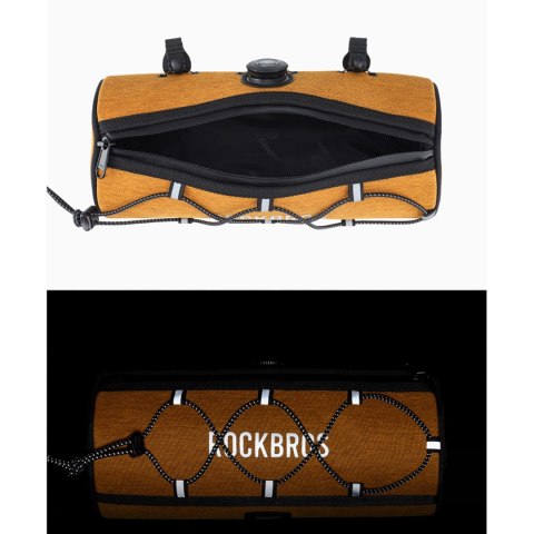 Torba na kierownicę 1,5L Rockbros TL002 ROAD TO SKY wodoodporna - pomarańczowa