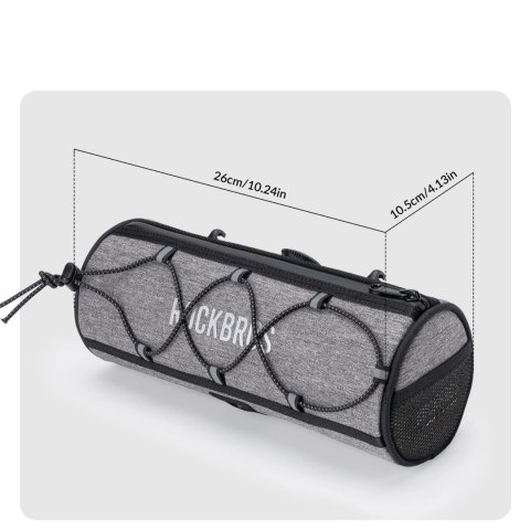 Torba na kierownicę 1,5L Rockbros TL002 ROAD TO SKY wodoodporna - szara