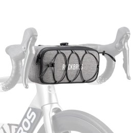 Torba na kierownicę 1,9L Rockbros TL001 ROAD TO SKY wodoodporna - szara