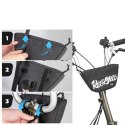 Torba na kierownicę Rockbros G011 Flash Journey - trapezoidalna, czarna