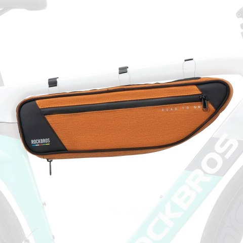 Torba pod ramę 2L Rockbros TL003 ROAD TO SKY wodoodporna - pomarańczowa