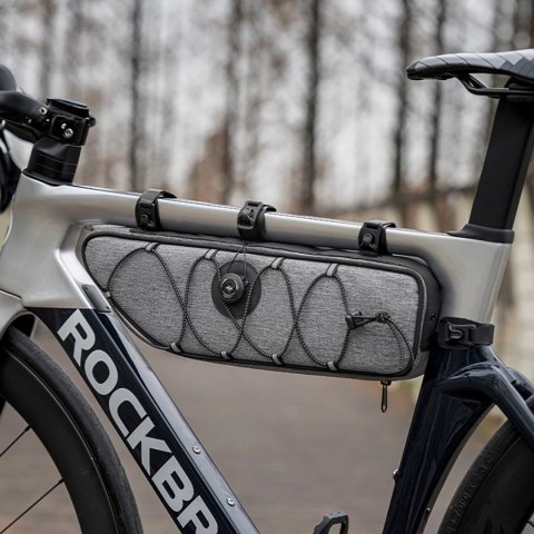 Torba pod ramę 2L Rockbros TL003 ROAD TO SKY wodoodporna - szara