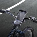 Uchwyt na telefon do roweru / motocykla Hoco do kierownicy H82 czarno szary