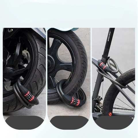 Zapięcie rowerowe Rockbros RKS507 - szyfr 5-cyfrowy