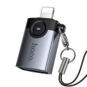 Adapter OTG Lightning do USB A Hoco UA46 Victory szary