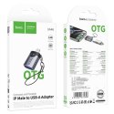 Adapter OTG Lightning do USB A Hoco UA46 Victory szary