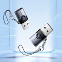 Adapter OTG USB A do USB C Hoco UA46B grafitowy