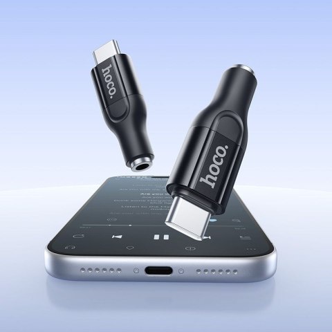 Adapter USB C do 3,5mm Hoco UPA35 MIA czarny