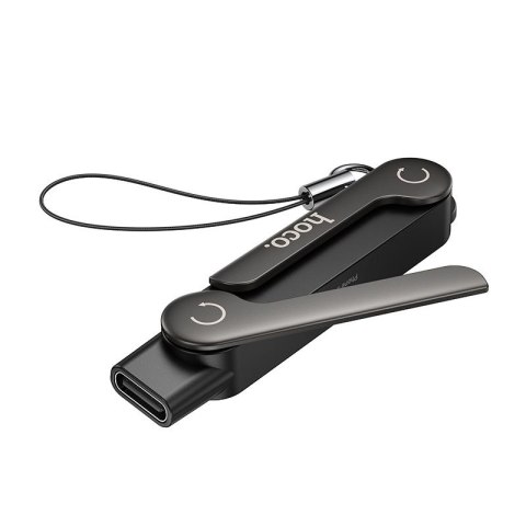Adapter z podstawką USB C do USB C max 240W Hoco UA47A czarny