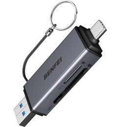 BENFEI czytnik kart 2w1 USB-C-USB-A 3.0 do SD Micro SD czarny