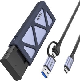 BENFEI obudowa dysku do USB-C / USB-A M.2 NVMe szara