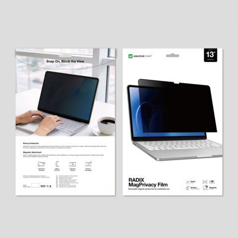 Folia prywatyzująca AMAZINGTHING Radix MagPrivacy Film na MacBook Neo 13"