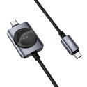Kabel Hoco USB C do USB C PD100W z funcją ładowania iWatcha 1,2 m CW66 czarny