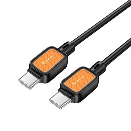 Kabel USB C do USB C Hoco 3A 60W 1 m X108 czarny