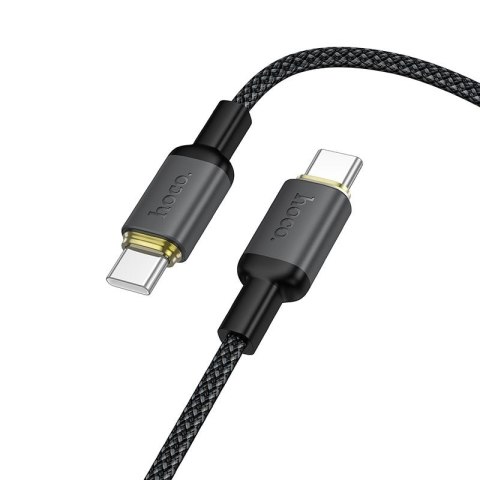 Kabel USB C do USB C Hoco 3A 60W 1 m X128 Benefit czarny