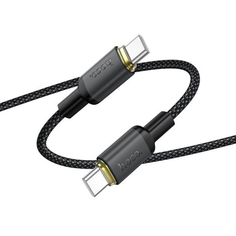 Kabel USB C do USB C Hoco 3A 60W 1 m X128 Benefit czarny