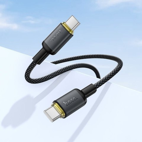 Kabel USB C do USB C Hoco 3A 60W 1 m X128 Benefit czarny